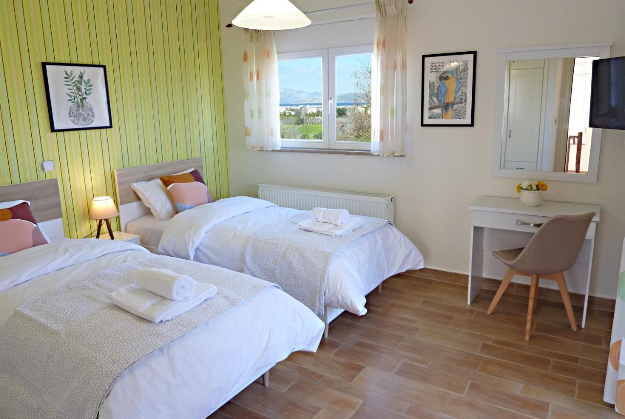 Panoramic Sea View Villa 4 Min To Beach Tigaki Exteriér fotografie