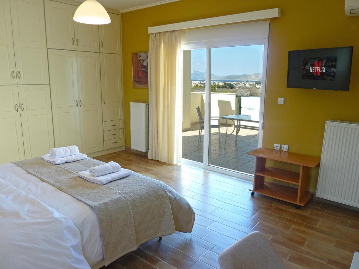 Panoramic Sea View Villa 4 Min To Beach Tigaki Exteriér fotografie